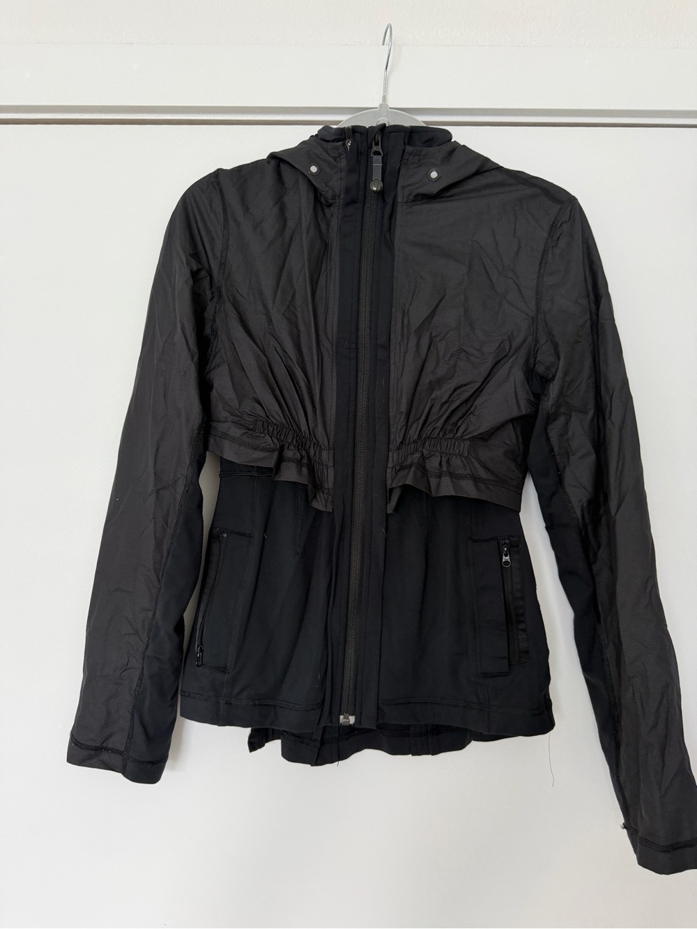 lululemon athletica Black Hooded Lightweight Utility Jacket
